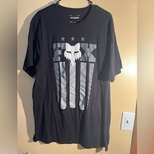 Men’s Fox Racing Black Graphic Print Short Sleeve T-Shirt Size XXL